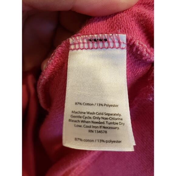 Vineyard Vines Shep Pink Quilted Snap Pullover Sweatshirt Hood Blue XL - Picture 11 of 13